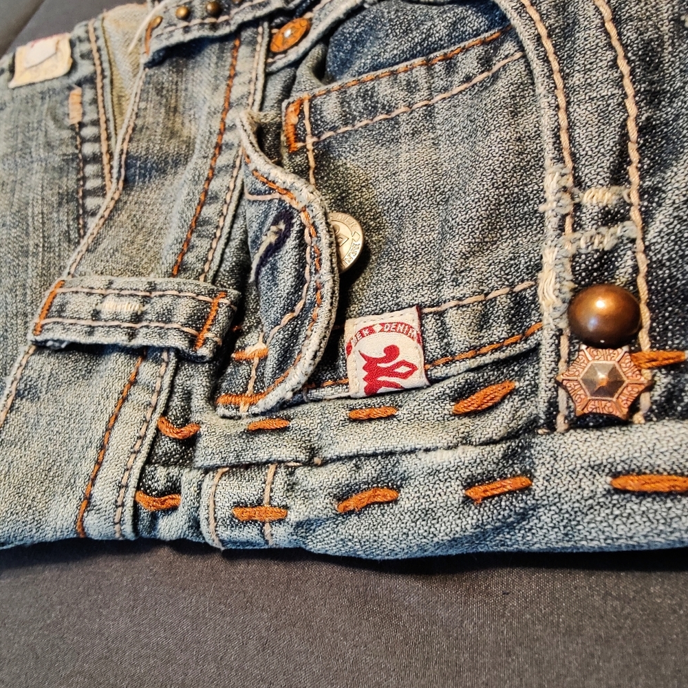 🫠MEK Denim "Durham" Bootcut Jeans -32/30 -Low Rise Waist -Button fly